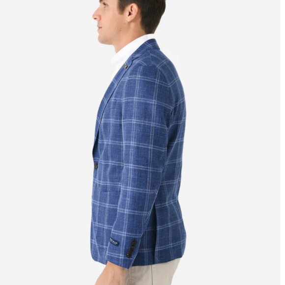 Peter Millar Crown Crafted Sola Windowpane Soft Jacket Blazer 40R NWT $1295 - Picture 7 of 10